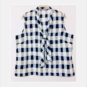 ANN TAYLOR Tie-Neck Sleeveless Top